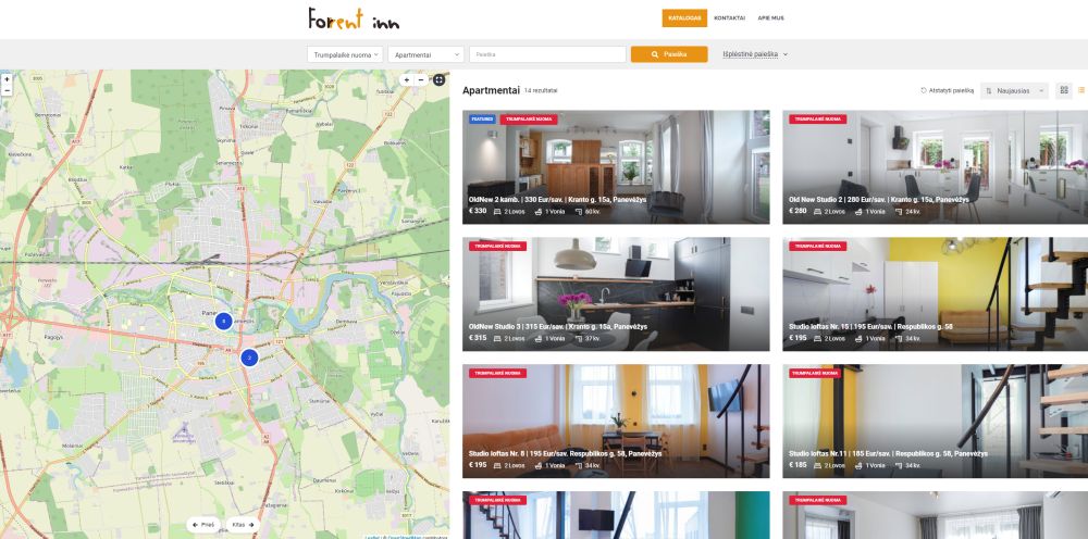 interneto svetainiu kurimas